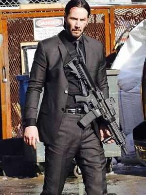 John Wick Keanu Reeves Two Piece Suit