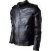 Batman Logo Begins Black Leather Jacket