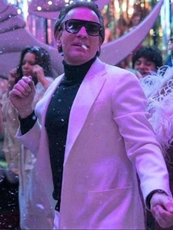 Halston Ewan McGregor White Blazer