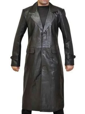 Superman Smallville Clark Kent Black Trench Coat
