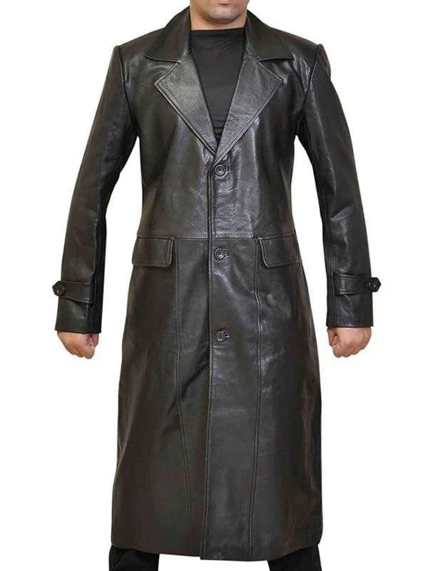 Superman Smallville Clark Kent Black Trench Coat