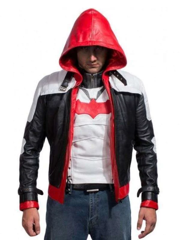 Batman Arkham Red Hood Leather Jacket
