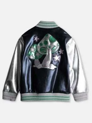 Diane Johnson Black-ish Metallic Bomber Jacket