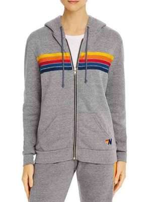 Fate The Winx Saga Bloom Rainbow Striped Hoodie