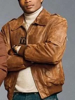 BMF Da’Vinchi Bomber Brown Leather Jacket