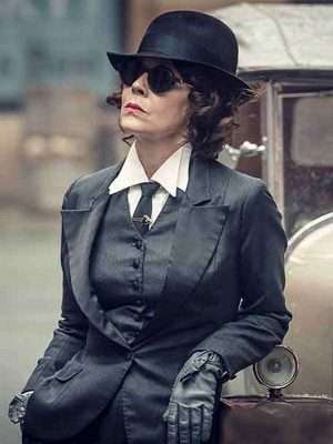 Peaky Blinders S06 Aunt Polly Grey Blazer