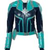 Captain Marvel Brie Larsons Green Jacket
