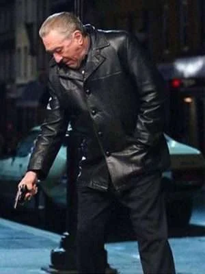 Frank Sheeran The Irishman Leather Black Blazer