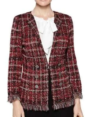 Filthy Rich Norah Ellington Plaid Tweed Jacket