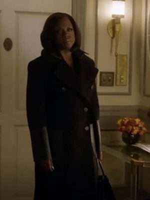 How to Get Away with Murder Viola Davies Black Wool Jacket