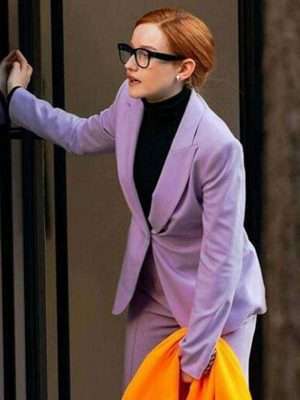 Inventing Anna 2021 Julia Garner Purple Blazer
