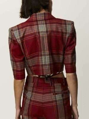 Alternative view of Emily In Paris Emily Cooper Red Cropped Jacket