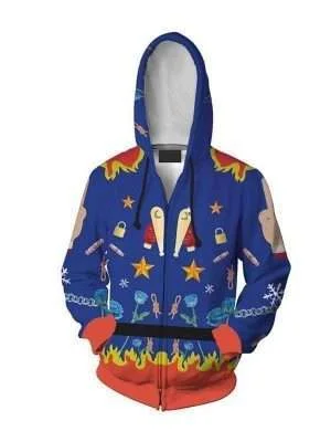 Birds Of Prey Harley Quinn Blue Hoodie