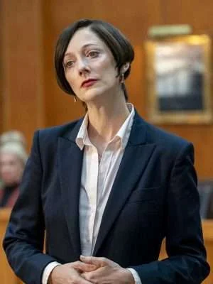 The Thing About Pam (2022) Leah Askey Black Blazer