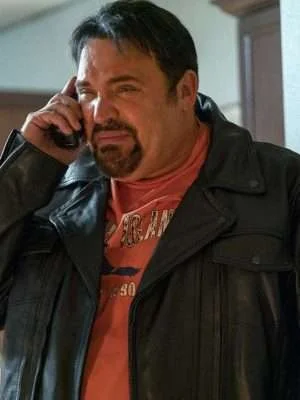 Alternative view of The Thing About Pam Russ Faria Black Leather Jacket