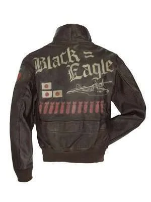 Alternative view of Top Gun Eagle USN G-1 Flight Jacket
