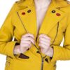 Pikachu Pokemon Yellow Leather Jacket