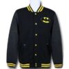 Batman Black Classic Logo Varsity Jacket