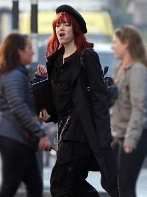Cruella 2021 Emma Stone Black Coat