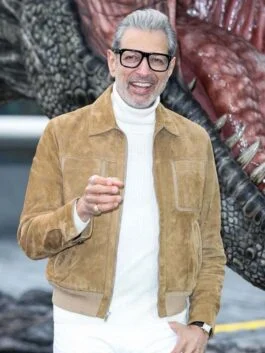 Jurassic World Dominion Jeff Goldblum Suede Jacket