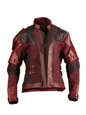 Avengers Infinity War Star Lord Maroon Jacket