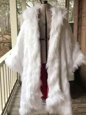 Once Upon a Time Cruella Deville White Fur Coat