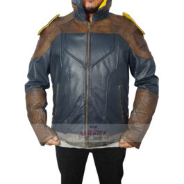 Mens Zane Borderlands Leather Green Jacket