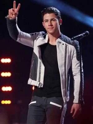 The Voice Nick Jonas Motorcycle Leather Jacket