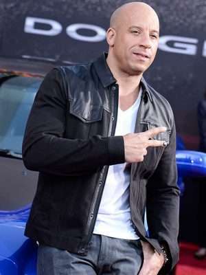 Furious 6 Premiere Vin Diesel Black Jacket
