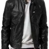 Avengers Endgame Steve Rogers Black Leather Jacket