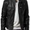 Avengers Endgame Steve Rogers Black Leather Jacket