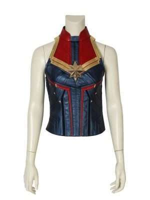 Captain Marvel Carol Danvers Red and Blue Vest
