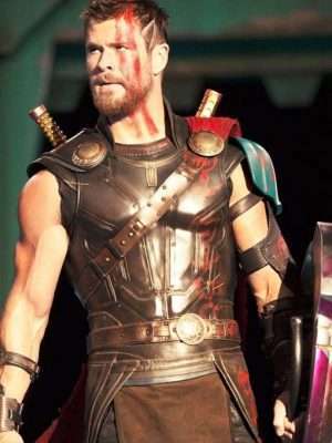 Thor Ragnarok Brown Leather Vest
