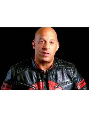 Bloodshot Vin Diesel Black And Red Leather Jacket