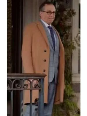 Christmas in Washington Arvid Brown Trench Coat