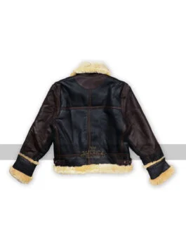 Mens Black Shearling B3 Flying Leather Jacket