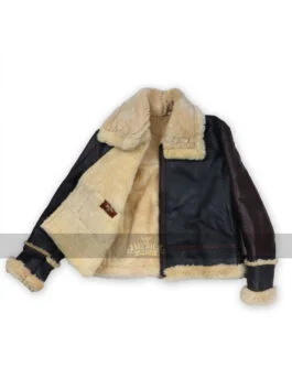 Mens Black Shearling B3 Flying Leather Jacket