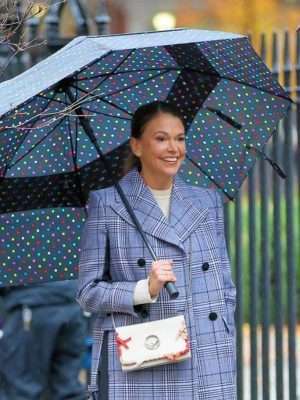 Liza Miller Younger Blue Plaid Coat