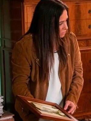 Better Things Season 05 Pamela Adlon Suede Jacket