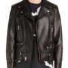 Josh Black Leather Moto Jacket