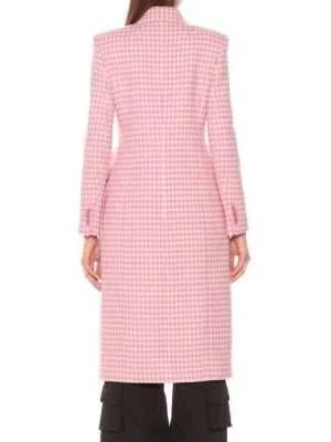 Alternative view of Younger Season4 Kelsey Peters Pink Checkered Coat