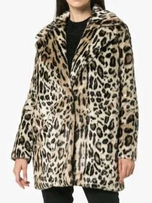 Younger S06 Lauren Heller Fur Print Coat