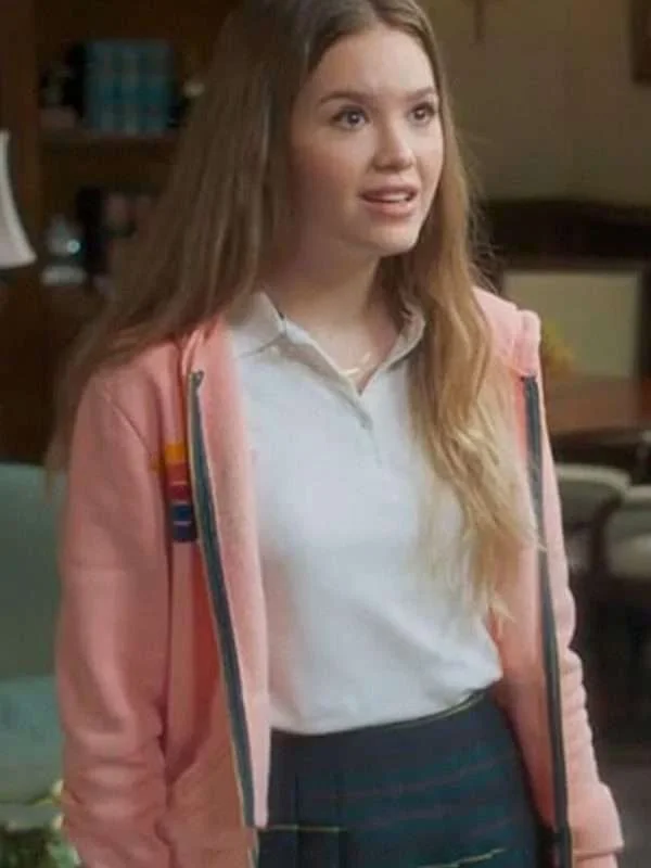 Mr. Mayor Kyla Kenedy Pink Striped Hoodie - Image 3