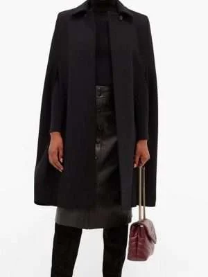 Younger S07 Kelsey Peters Black Cap Coat