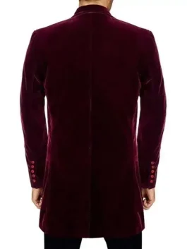 12th Doctor Who Velvet Maroon Coa back pose