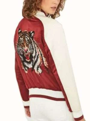 Alternative view of 13 Reason Why Jessica Davis Bomber Jacket