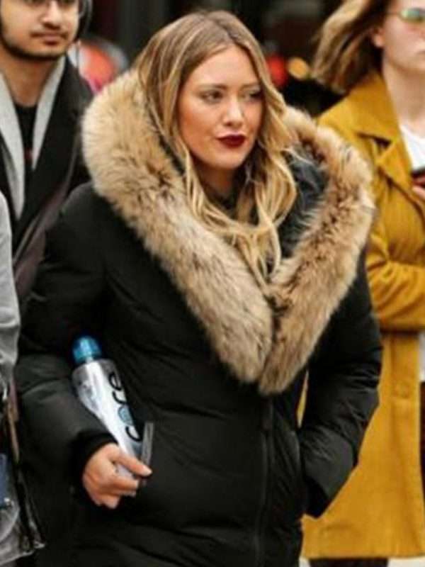 Younger Hilary Duff Fur Jacket - Image 3