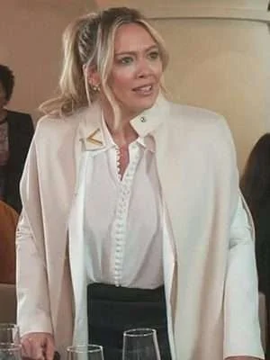Younger Kelsey Peters White Cape Coat