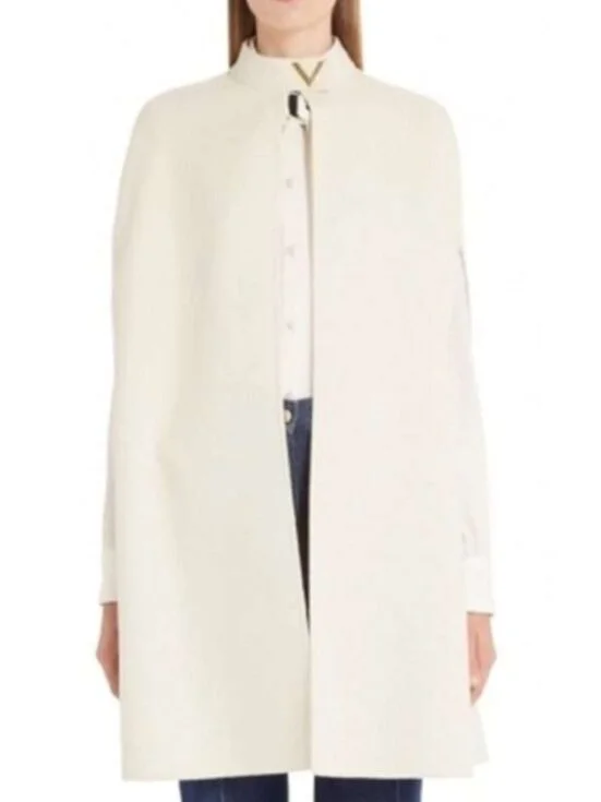 Alternative view of Younger Kelsey Peters White Cape Coat
