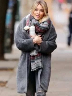 Younger Season 2 Kelsey Peters Grey Fur Coat